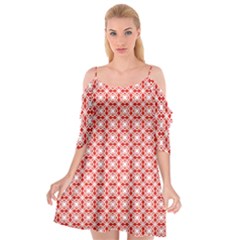 Df Persimmon Cutout Spaghetti Strap Chiffon Dress by deformigo