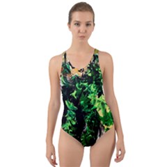 Plants 1 2 Cut-out Back One Piece Swimsuit by bestdesignintheworld