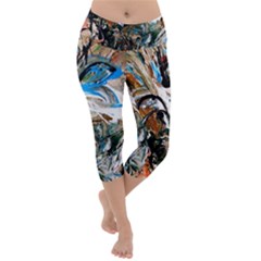 Flowers In A Vase 1 1 Lightweight Velour Capri Yoga Leggings by bestdesignintheworld