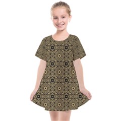 Df Tobacco Field Kids  Smock Dress by deformigo