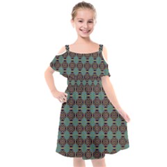 Df Catania Kids  Cut Out Shoulders Chiffon Dress by deformigo