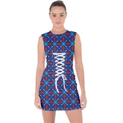 Df Pasticerria Lace Up Front Bodycon Dress by deformigo