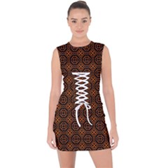 Df Vesper Lace Up Front Bodycon Dress