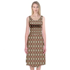 Df Areopag Midi Sleeveless Dress