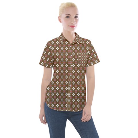 Df Areopag Women s Short Sleeve Pocket Shirt by deformigo