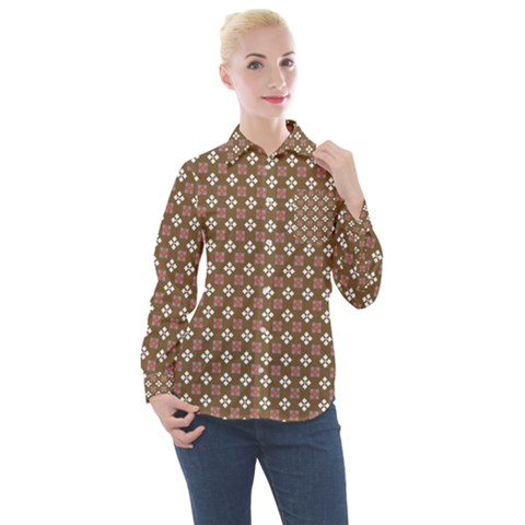 Df Areopag Women s Long Sleeve Pocket Shirt by deformigo