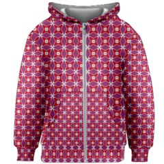 Df Magenta Rumor Kids  Zipper Hoodie Without Drawstring