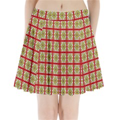 Df Hackberry Grid Pleated Mini Skirt by deformigo