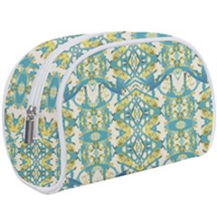 Colored Geometric Ornate Patterned Print Makeup Case (large)