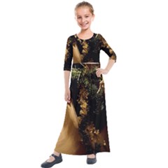 Christmas Tree  1 17 Kids  Quarter Sleeve Maxi Dress by bestdesignintheworld