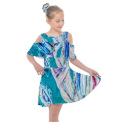 Marine On Balboa Island Kids  Shoulder Cutout Chiffon Dress by bestdesignintheworld