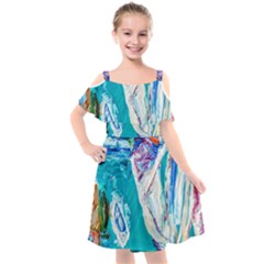 Marine On Balboa Island Kids  Cut Out Shoulders Chiffon Dress by bestdesignintheworld