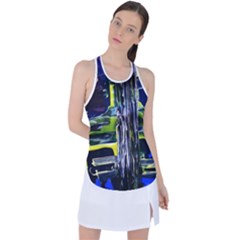 Between Two Moons 7 Racer Back Mesh Tank Top