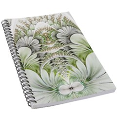 Fractal Delicate White Background 5 5  X 8 5  Notebook