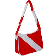 Diving Flag Zip Up Shoulder Bag