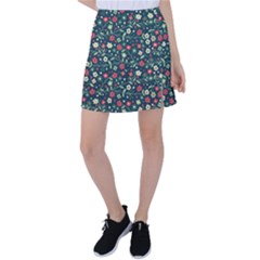 Flowering Branches Seamless Pattern Tennis Skirt