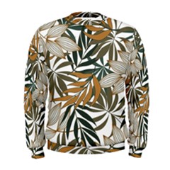 Trendy Seamless Tropical Pattern With Bright White Yellow Flowers Men s Sweatshirt by Wegoenart