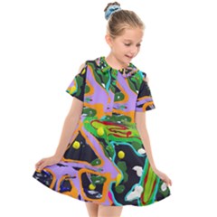 Japan Is So Close 1 2 Kids  Short Sleeve Shirt Dress by bestdesignintheworld