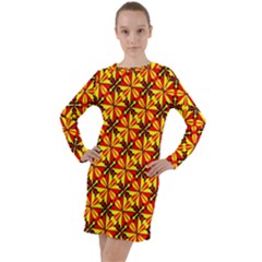 Rby-c-2 Long Sleeve Hoodie Dress by ArtworkByPatrick