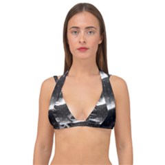 Polka Dots 1 2 Double Strap Halter Bikini Top