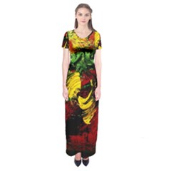 Revelation 1 3 Short Sleeve Maxi Dress by bestdesignintheworld