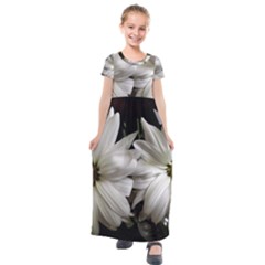 Daisies Kids  Short Sleeve Maxi Dress by bestdesignintheworld