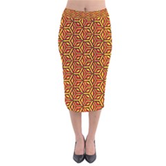 Rby 154 Velvet Midi Pencil Skirt by ArtworkByPatrick