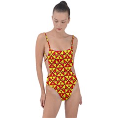 Rby-c-2-3 Tie Strap One Piece Swimsuit