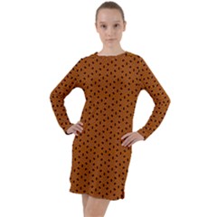 Saravena Long Sleeve Hoodie Dress by deformigo