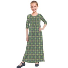 Keno Kids  Quarter Sleeve Maxi Dress by deformigo