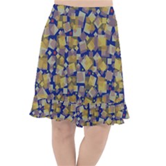 Zappwaits Fishtail Chiffon Skirt