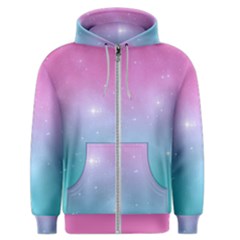 Pastel Goth Galaxy  Men s Zipper Hoodie by thethiiird