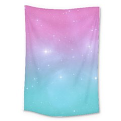 Pastel Goth Galaxy  Large Tapestry by thethiiird