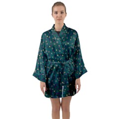 Reef Filled Of Love And Respect With  Fauna Ornate Long Sleeve Satin Kimono by pepitasart