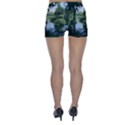 Away From the City Cutout Painted Skinny Shorts View2