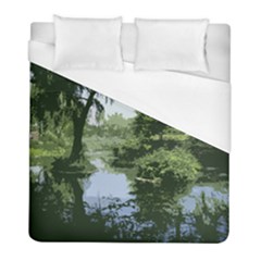 Away From The City Cutout Painted Duvet Cover (full/ Double Size) by SeeChicago