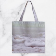 Ocean Seafoam Zipper Grocery Tote Bag by TheLazyPineapple