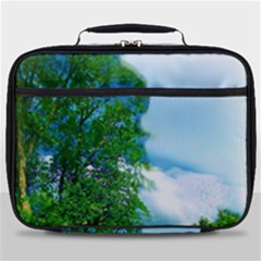 Airbrushed Sky Full Print Lunch Bag by Fractalsandkaleidoscopes