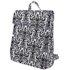 Overlay Transparent Pattern Flap Top Backpack by Vaneshart