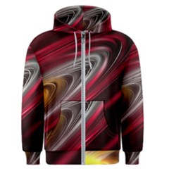 Circle Background Red Dark Bokeh Men s Zipper Hoodie by Vaneshart