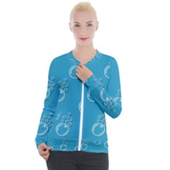 Bubble Group Pattern Abstract Casual Zip Up Jacket by Vaneshart