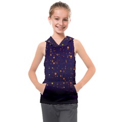 Christmas Background Star Kids  Sleeveless Hoodie