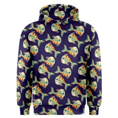 Fish Background Abstract Animal Men s Overhead Hoodie by Vaneshart