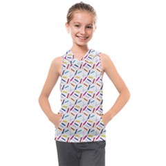 Sprinkles Flat Design Patter Food Kids  Sleeveless Hoodie