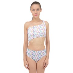 Linux Kernel Penguin Pattern Logo Spliced Up Two Piece Swimsuit by Vaneshart