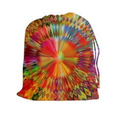 Kaleidoscope Mandala Color Drawstring Pouch (2xl) by Vaneshart