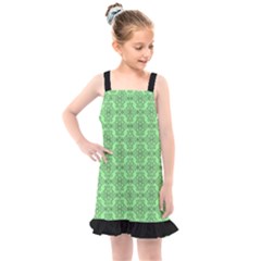 Timeless - Black & Mint Green Kids  Overall Dress