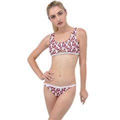 Cute Flowers - Carmine Red White The Little Details Bikini Set by FashionBoulevard