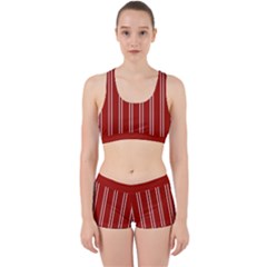 Nice Stripes - Apple Red Work It Out Gym Set by FashionBoulevard