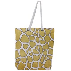 Maculato Gold Full Print Rope Handle Tote (large) by AngelsForMe